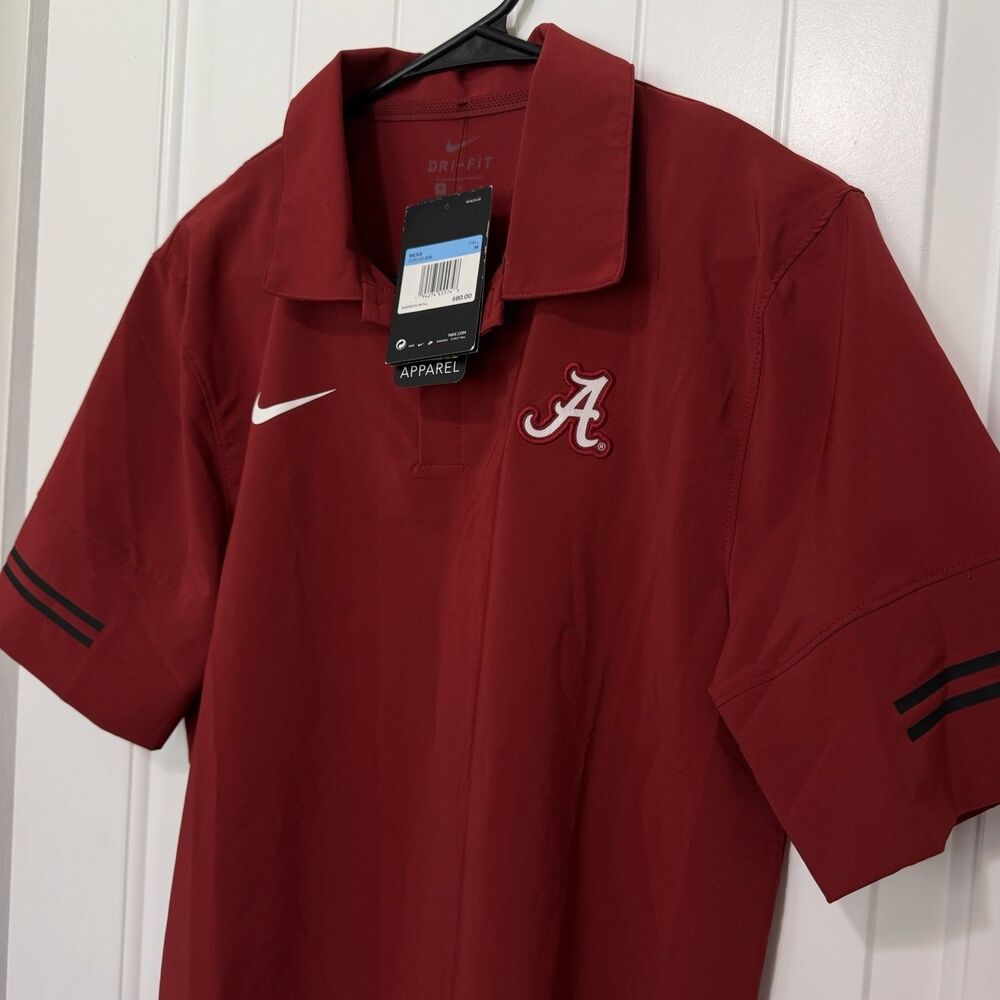 NEW Nike Alabama Crimson Tide On Field Polo Shirt Men’s Medium Football Golf